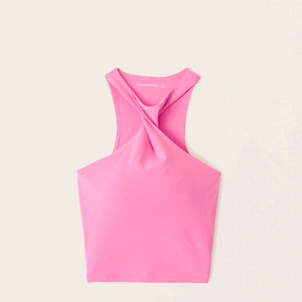 Abercrombie & Fitch Hot Pink Crop Top
